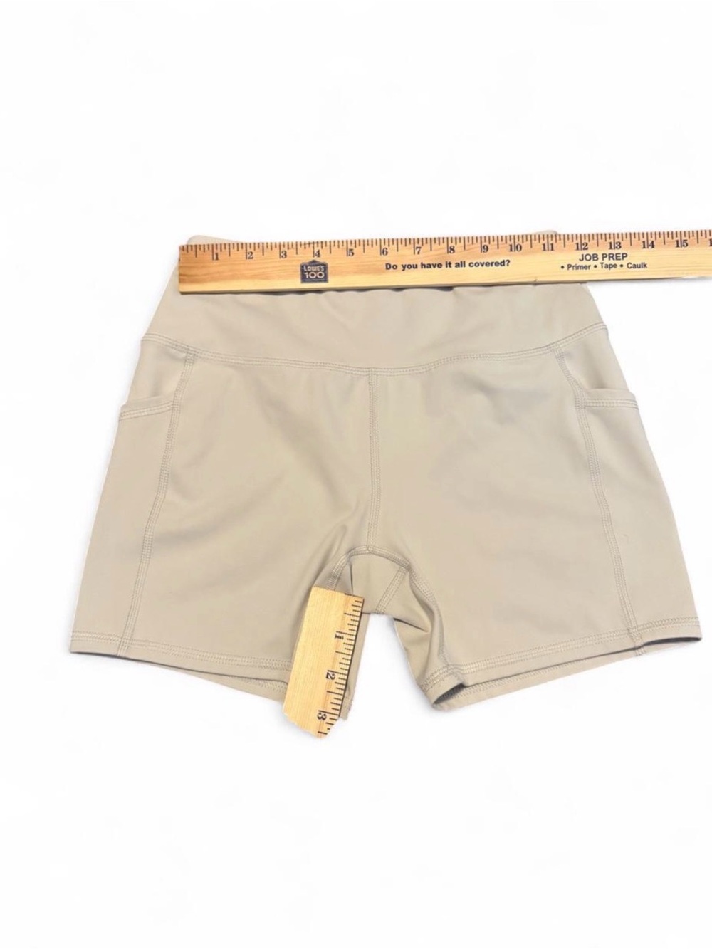 RBX Women’s High-Rise Bike Shorts - Light Cream - Picture 2 of 4